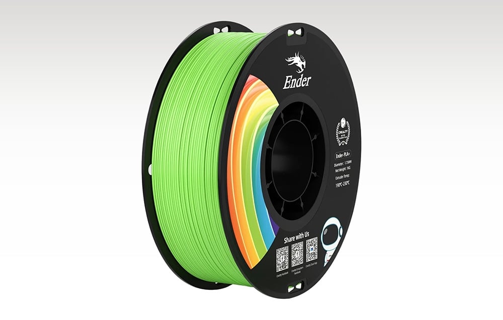 Creality Ender - PLA+ - 1.75mm - 1kg - Žalias aprašymas - Prekės nuotrauka