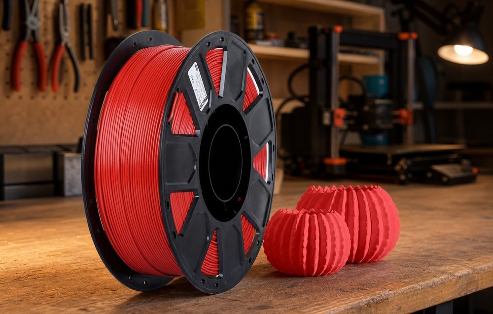 3D Spausdintuvo Kaitinimo Siūlas - Creality Ender-PLA Raudonas 1kg 1,75 mm ±0,02 mm aprašymas - Prekės nuotrauka