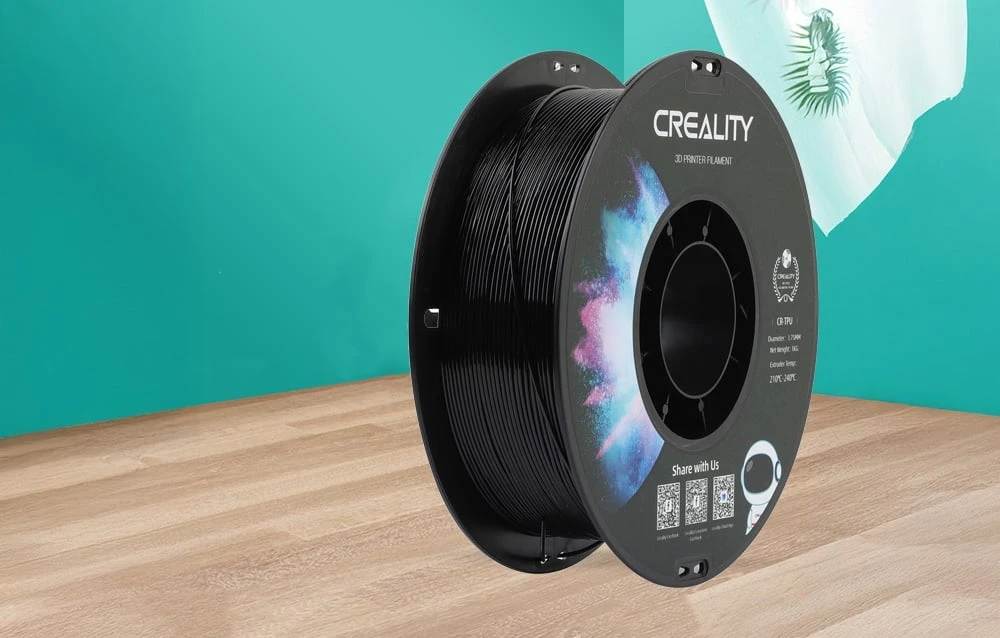Creality CR-TPU - 1.75mm - 1kg - Juodas aprašymas - Prekės nuotrauka