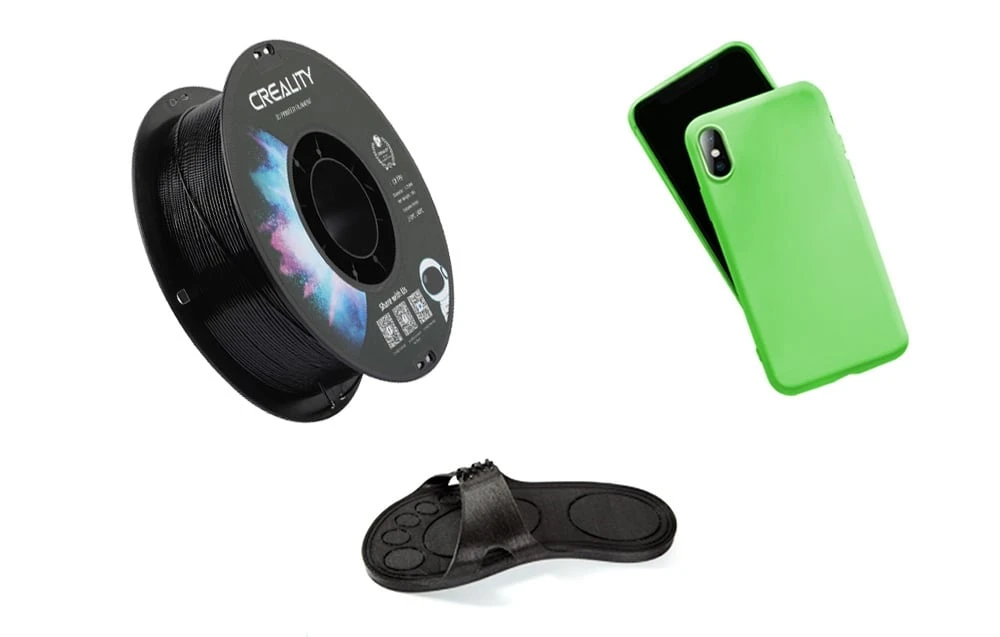 Creality CR-TPU - 1.75mm - 1kg - Juodas aprašymas - Prekės nuotrauka