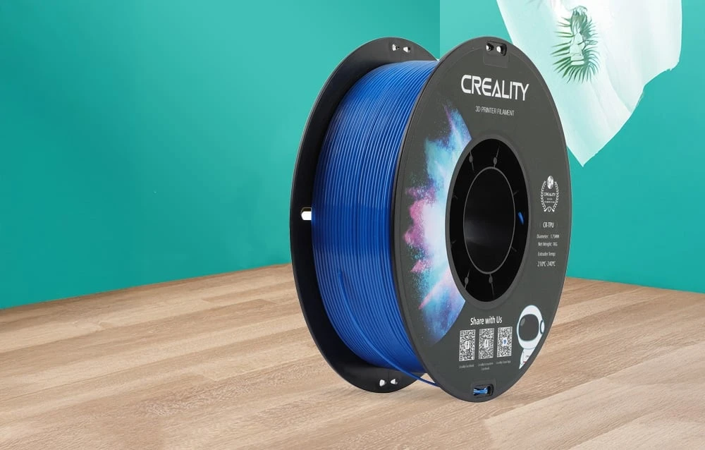 Creality CR-TPU - 1.75mm - 1kg - Mėlynas aprašymas - Prekės nuotrauka Creality CR-TPU - 1.75mm - 1kg - Mėlynas aprašymas - Prekės nuotrauka