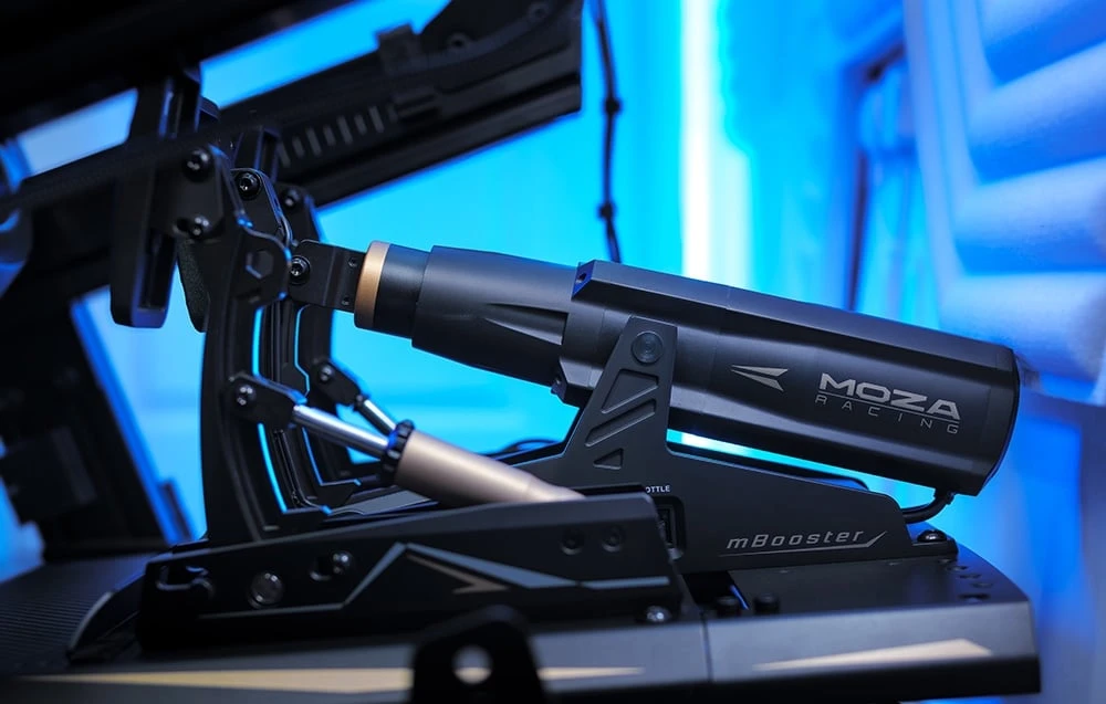 Moza Racing Rinkinys pedałów gaz CRP2 + aktywny pedał universalus mBooster aprašymas - Prekės nuotrauka Moza Racing Rinkinys pedałów gaz CRP2 + aktywny pedał universalus mBooster aprašymas - Prekės nuotrauka