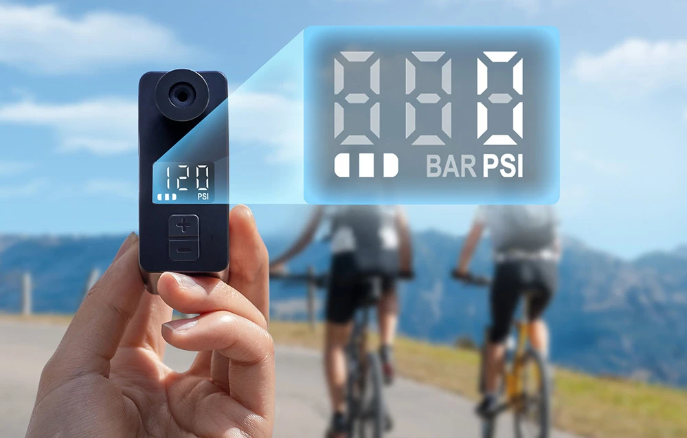 Elektrinė Dviračio Pompa - CYCPLUS AS1 PRO Pocket Pro Airbank, 120 PSI, USB-C, LED Ekranas, Juoda aprašymas - Prekės nuotrauka