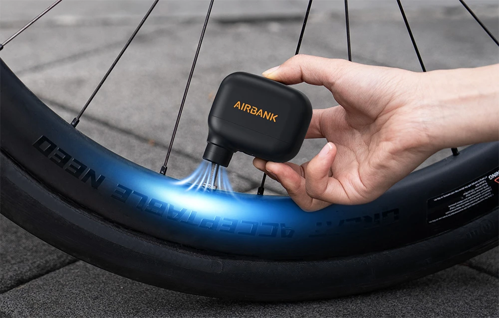 Cycplus AS100 POCKET SE AIRBANK Mini Bike Pump aprašymas - Prekės nuotrauka