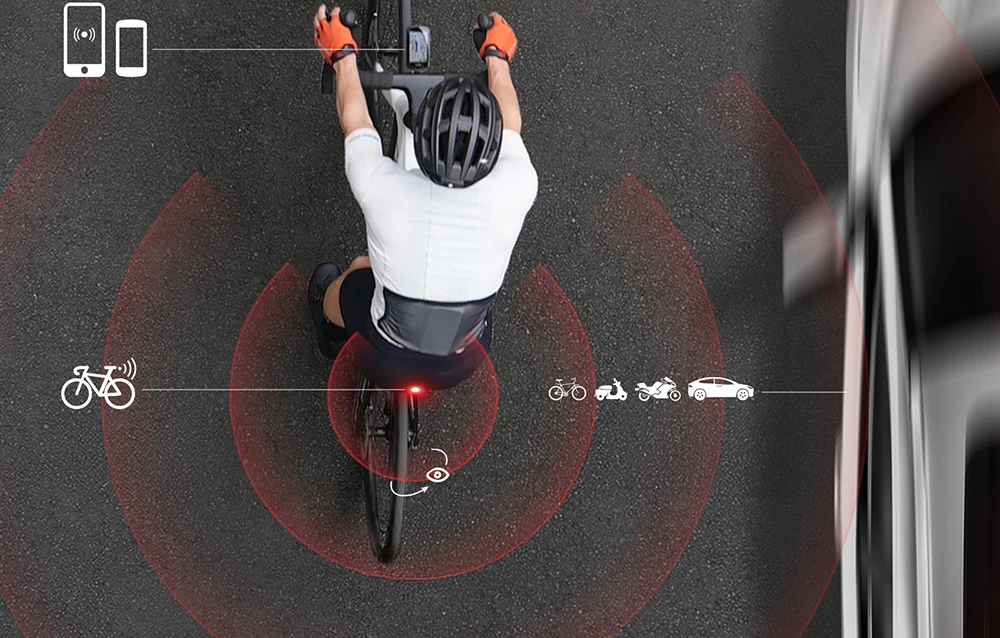 Cycplus L7 rear bike light with radar aprašymas - Prekės nuotrauka