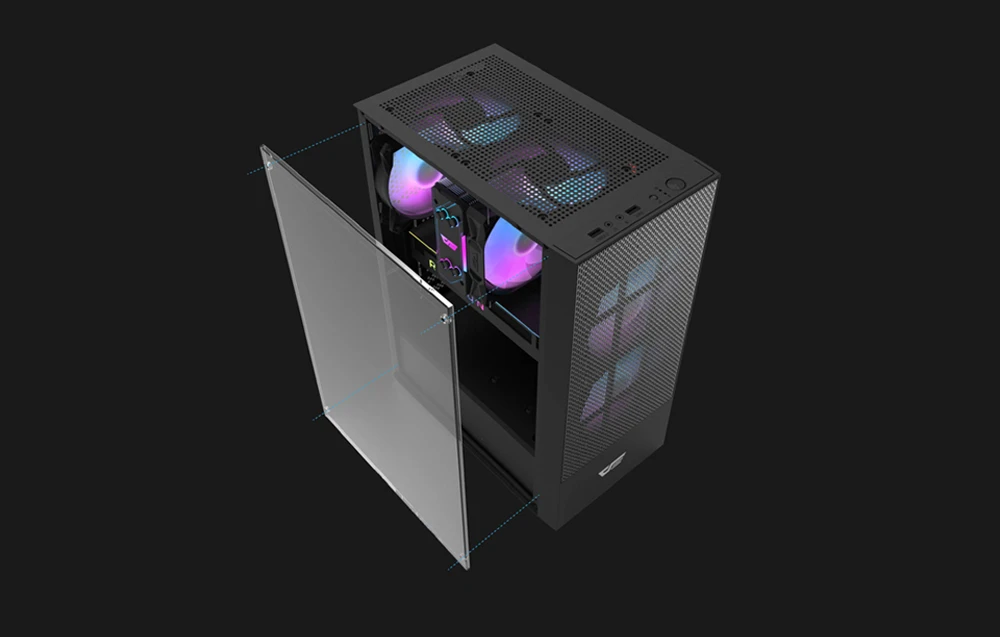 Darkflash A290 PC dėklas + 3 ARGB aprašymas - Prekės nuotrauka Darkflash A290 PC dėklas + 3 ARGB aprašymas - Prekės nuotrauka