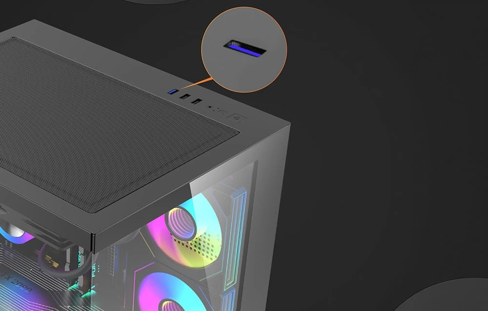 DarkFlash B275 computer case (juodas) aprašymas - Prekės nuotrauka