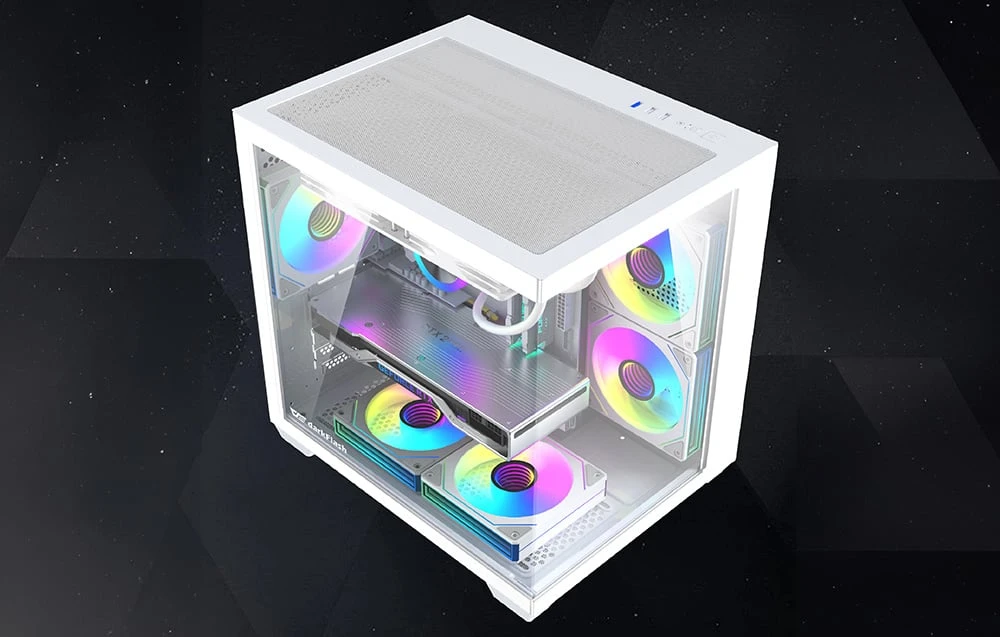 DarkFlash B275 computer case (baltas) aprašymas - Prekės nuotrauka