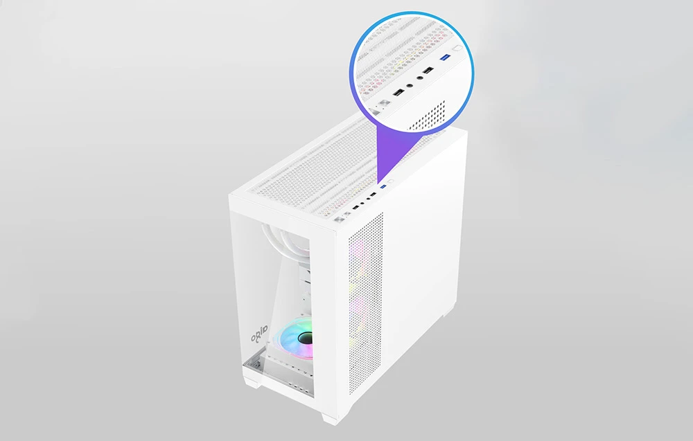 Darkflash C218M kompiuterio dėklas (juodas) aprašymas - Prekės nuotrauka