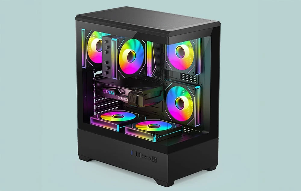 DarkFlash C365 computer case (juodas) aprašymas - Prekės nuotrauka