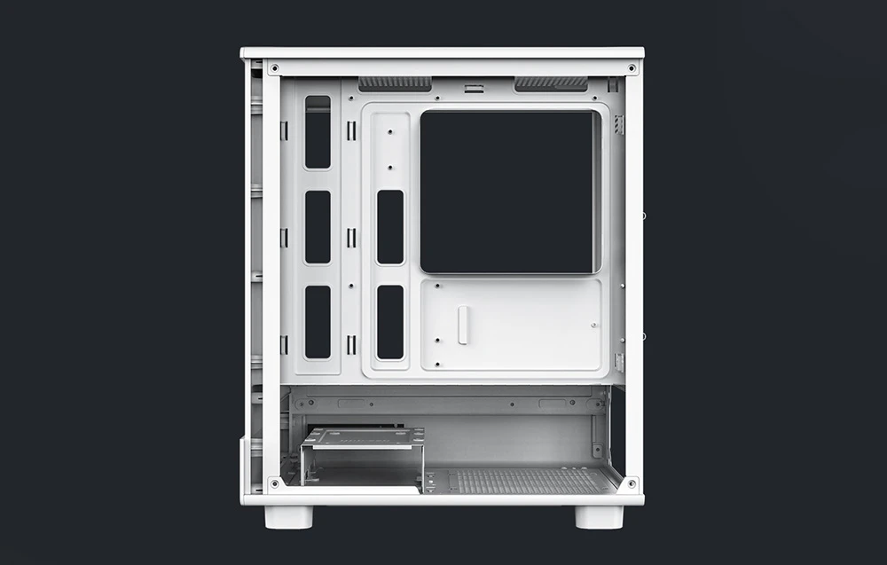 Darkflash DB330M Computer Case + 3 Fans (Baltas) aprašymas - Prekės nuotrauka