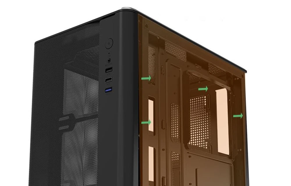 Darkflash DB330M Mesh kompiuterio korpusas juodos spalvos aprašymas - Prekės nuotrauka Darkflash DB330M Mesh kompiuterio korpusas juodos spalvos aprašymas - Prekės nuotrauka