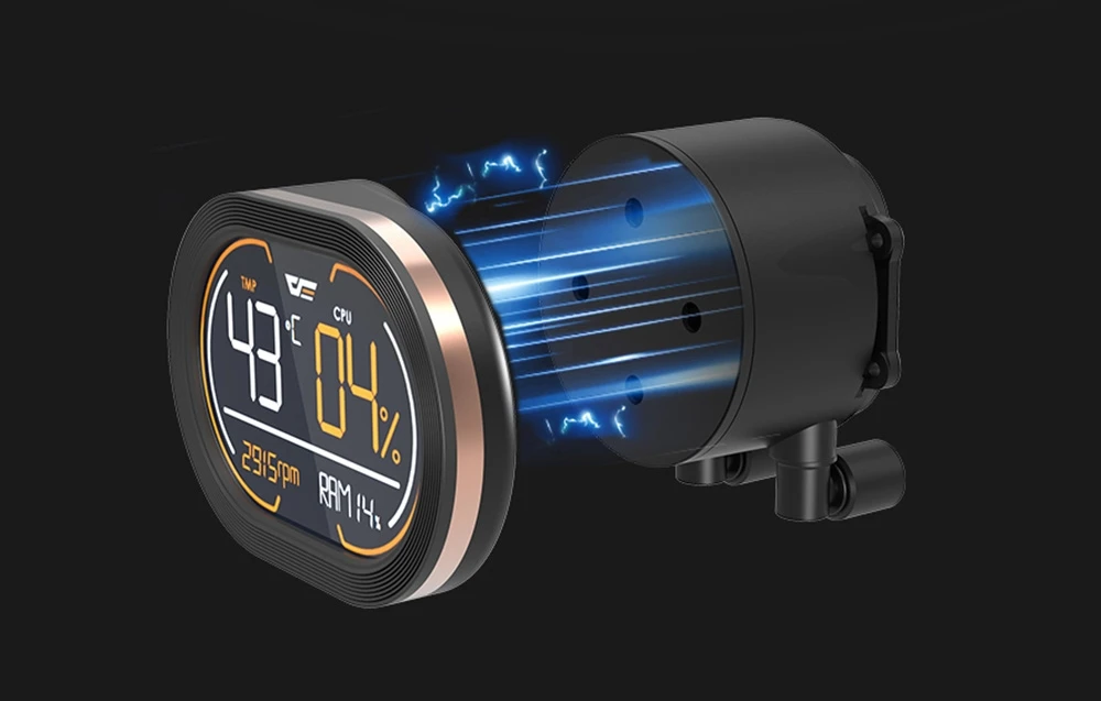 „Darkflash DH240D v2“ procesoriaus vandens aušintuvas (juodas) aprašymas - Prekės nuotrauka „Darkflash DH240D v2“ procesoriaus vandens aušintuvas (juodas) aprašymas - Prekės nuotrauka