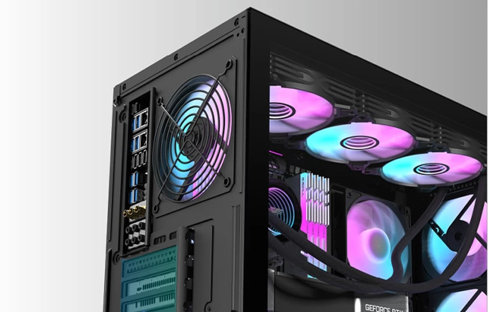 „Darkflash DS900 Mesh“ kompiuterio korpusas be ventiliatorių (baltas) aprašymas - Prekės nuotrauka