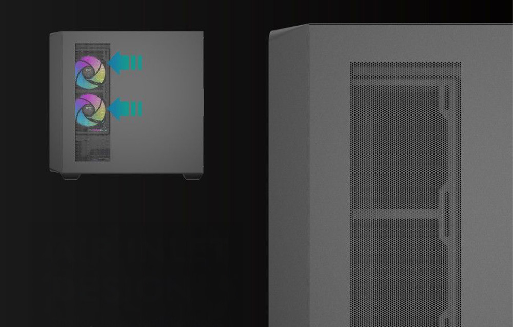 Darkflash DS900WD ATX computer case (juodas) aprašymas - Prekės nuotrauka