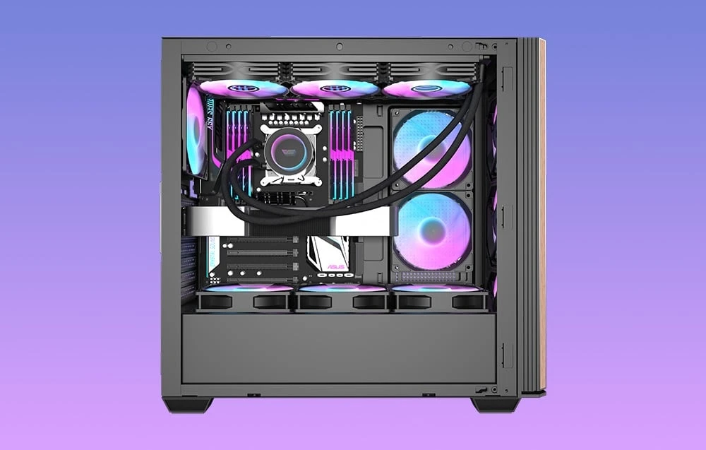 Darkflash DS900WS computer case (juodas) + 4 fans aprašymas - Prekės nuotrauka Darkflash DS900WS computer case (juodas) + 4 fans aprašymas - Prekės nuotrauka