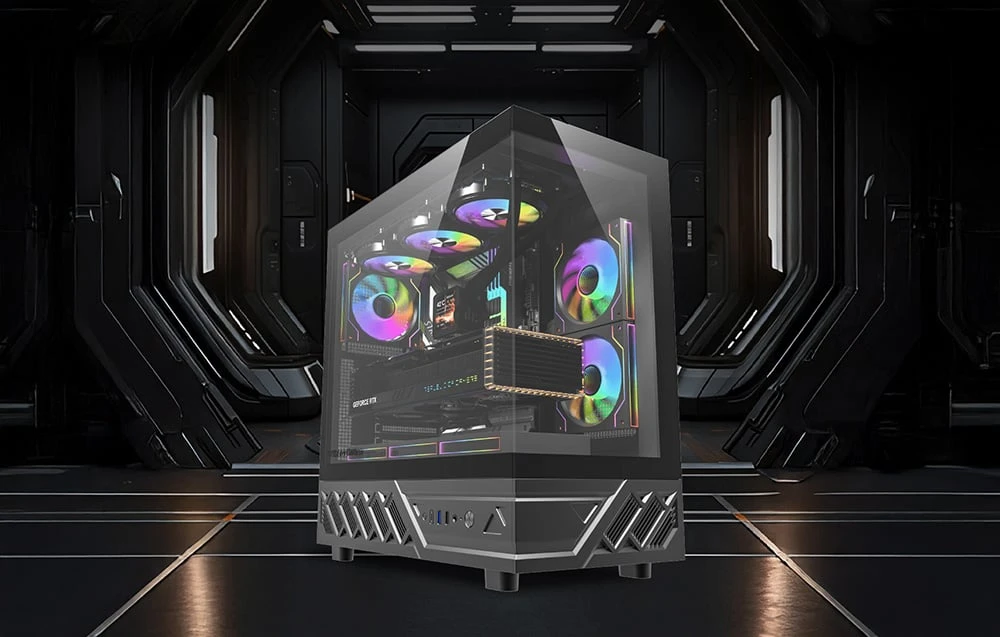 DarkFlash DS950 computer case (juodas) aprašymas - Prekės nuotrauka