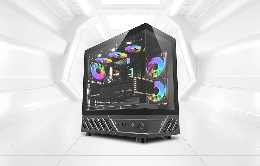DarkFlash DS950 computer case (juodas) aprašymas - Prekės nuotrauka