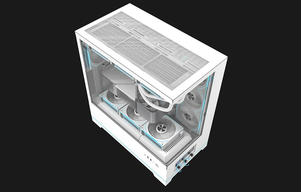 Darkflash DY451 PRO kompiuterio dėklas su ventiliatoriumi (baltas) aprašymas - Prekės nuotrauka Darkflash DY451 PRO kompiuterio dėklas su ventiliatoriumi (baltas) aprašymas - Prekės nuotrauka