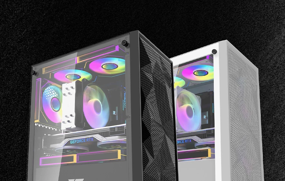 „Darkflash M305 Mesh“ kompiuterio korpusas be ventiliatorių (Juodas) aprašymas - Prekės nuotrauka