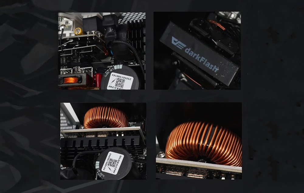 DarkFlash PMT1050 computer power supply (juodas) aprašymas - Prekės nuotrauka