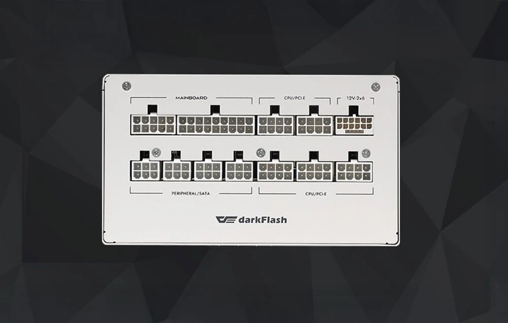 DarkFlash PMT1050 computer power supply (baltas) aprašymas - Prekės nuotrauka