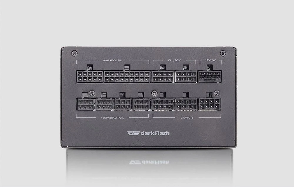 DarkFlash PMT1250 computer power supply (juodas) aprašymas - Prekės nuotrauka