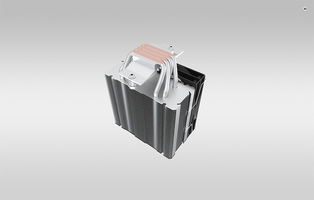 Procesoriaus Aušintuvas - DarkFlash S31 ARGB Juodas 120 × 120 × 25 mm 800–1 800 Aps./min. Hidroguolių Ventiliatorius Intel LGA 1851/1700/12XX/115X AMD AM5/AM4 Lizdams Juodas aprašymas - Prekės nuotrauka