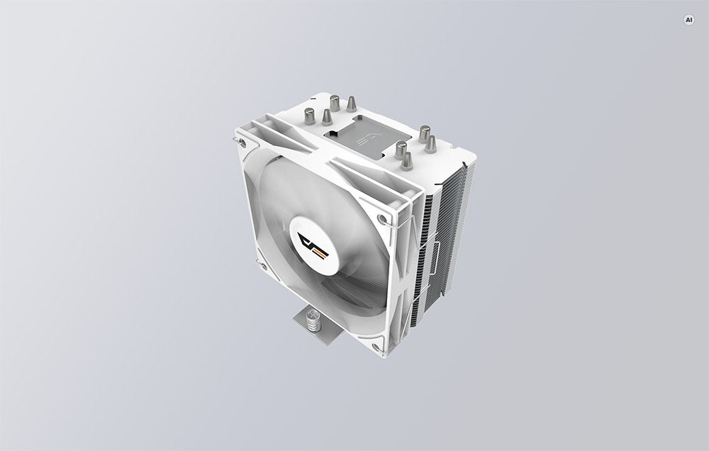 Procesoriaus Aušintuvas - DarkFlash S31 ARGB 120 mm 800–1800 RPM 75,09 CFM Baltas aprašymas - Prekės nuotrauka