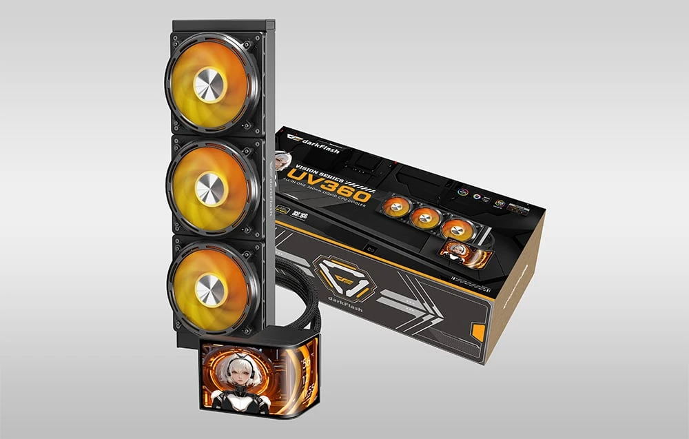 DarkFlash UV360 CPU Cooler (Juodas) aprašymas - Prekės nuotrauka DarkFlash UV360 CPU Cooler (Juodas) aprašymas - Prekės nuotrauka