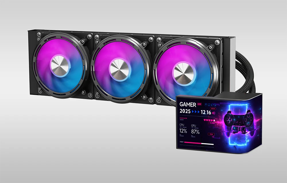 DarkFlash UV360 CPU Cooler (Juodas) aprašymas - Prekės nuotrauka DarkFlash UV360 CPU Cooler (Juodas) aprašymas - Prekės nuotrauka