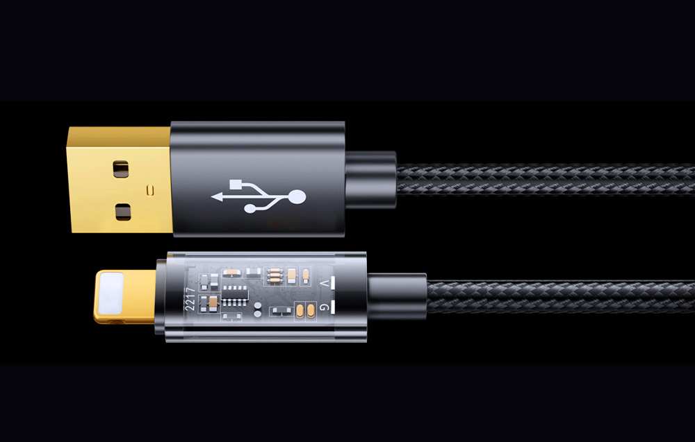 Duomenų kabelis prie USB-A / Lightning / 2.4A / 2m Joyroom S-UL012A20 (mėlynas) aprašymas - Prekės nuotrauka