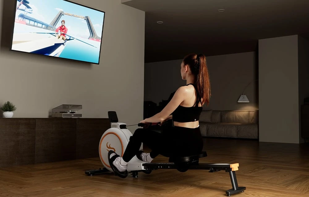 Deerrun Deer Run RW600 Magnetic Rowing Machine (Baltas) aprašymas - Prekės nuotrauka