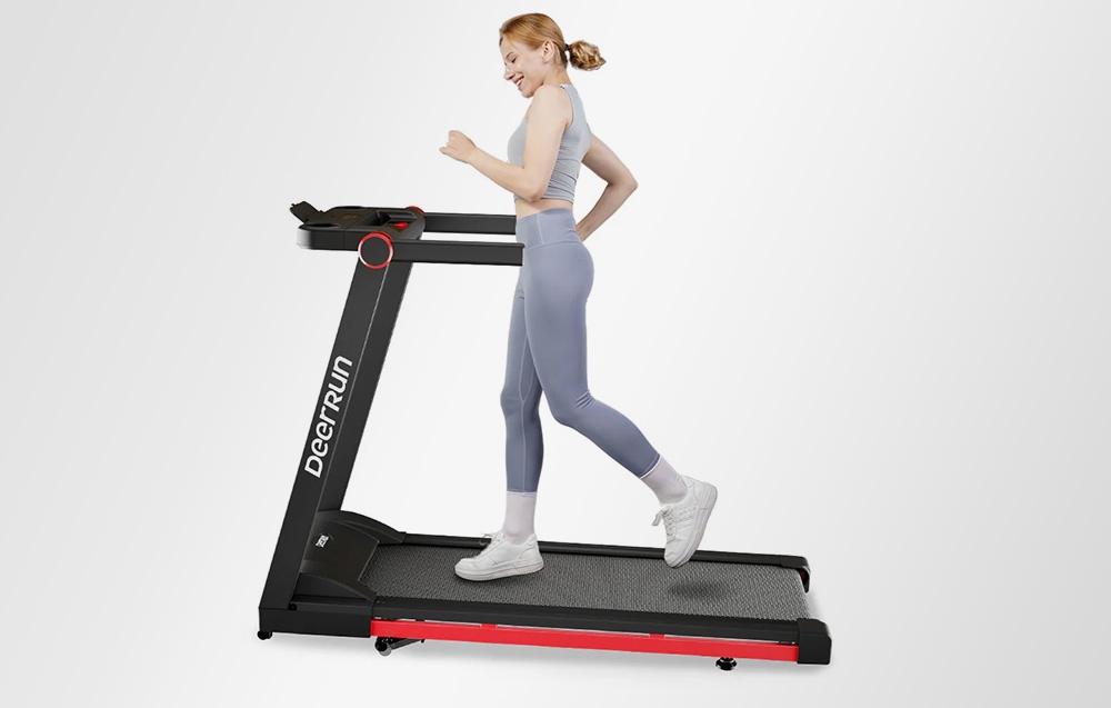 DeerRun A1 Pro Foldable Electric Treadmill (Juodas and Raudona) aprašymas - Prekės nuotrauka