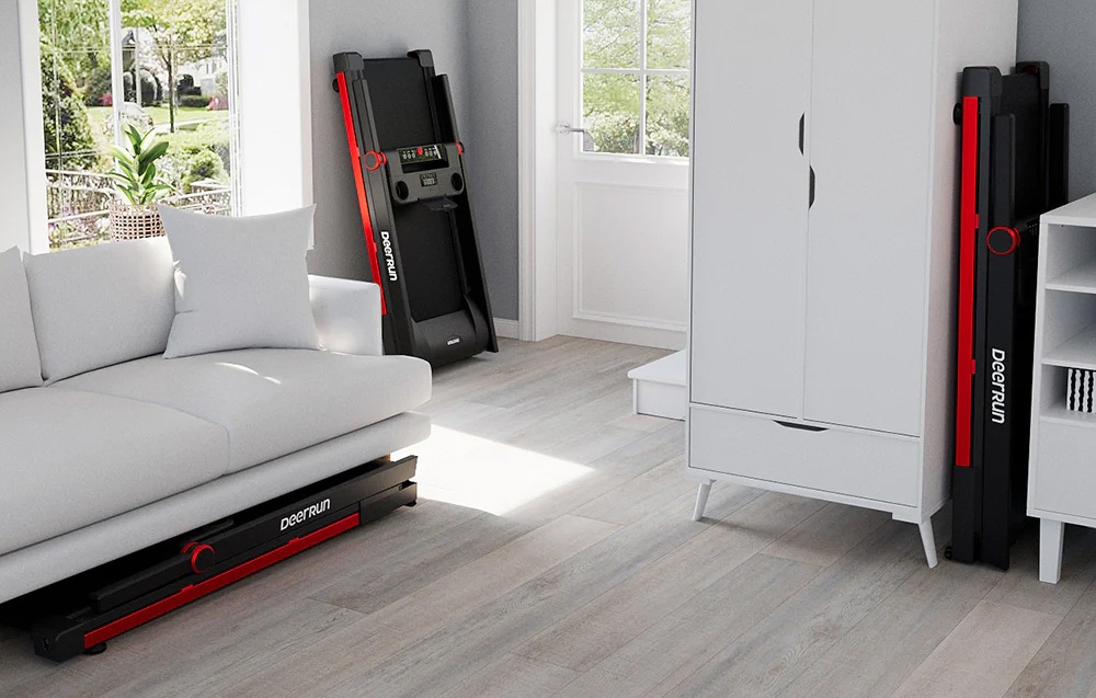 DeerRun A1 Pro Foldable Electric Treadmill (Juodas and Raudona) aprašymas - Prekės nuotrauka