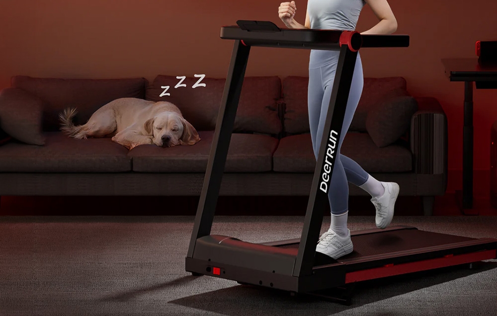DeerRun A1 Pro Foldable Electric Treadmill (Juodas and Raudona) aprašymas - Prekės nuotrauka