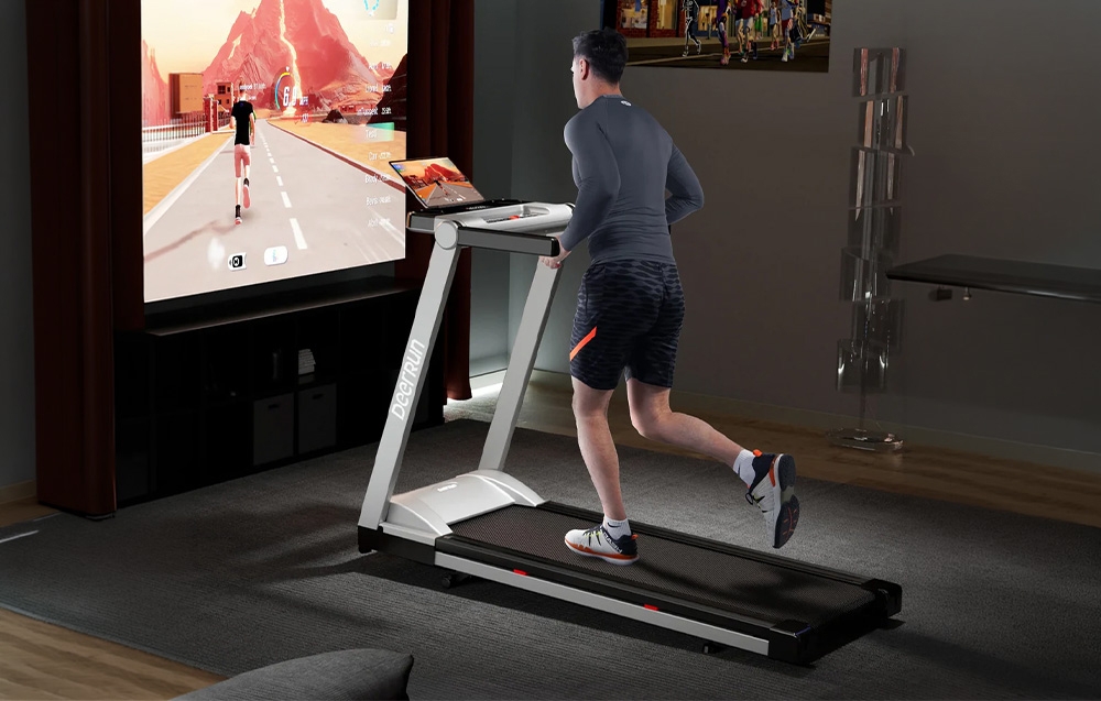 DeerRun A1 Pro Folding Electric Treadmill (Sidabrinis) aprašymas - Prekės nuotrauka