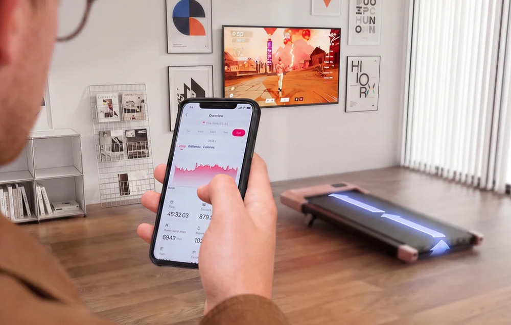 DeerRun Q2 Urban Plus Electric Treadmill (Rožinė) aprašymas - Prekės nuotrauka