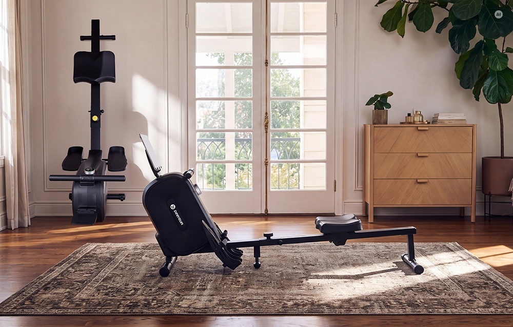 DeerRun R3 Rowing Machine (Juodas) aprašymas - Prekės nuotrauka