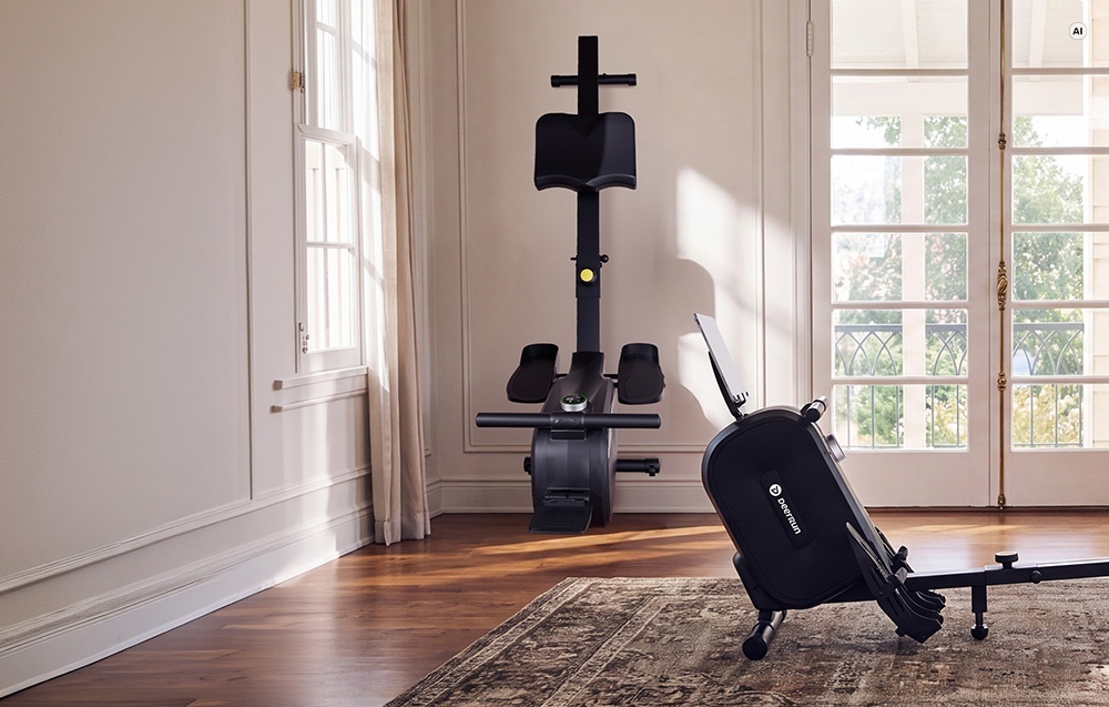 DeerRun R3 Rowing Machine (Juodas) aprašymas - Prekės nuotrauka