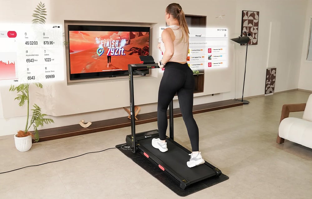 DeerRun Z10Pro folding electric treadmill (juodas) aprašymas - Prekės nuotrauka