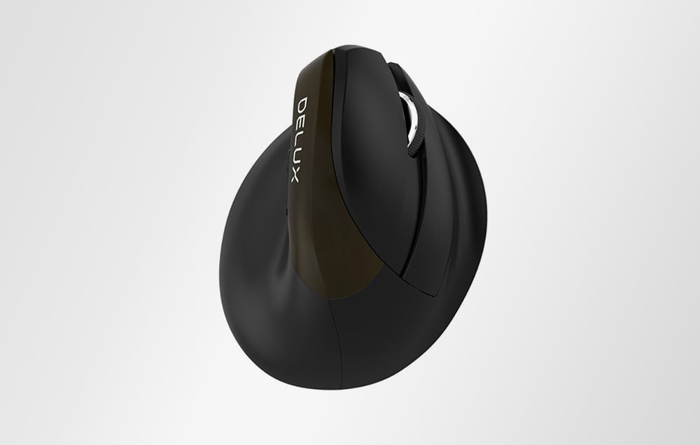 Delux M618Mini Gold Ergonomic Pelė (USB / Bluetooth / 2.4G) aprašymas - Prekės nuotrauka