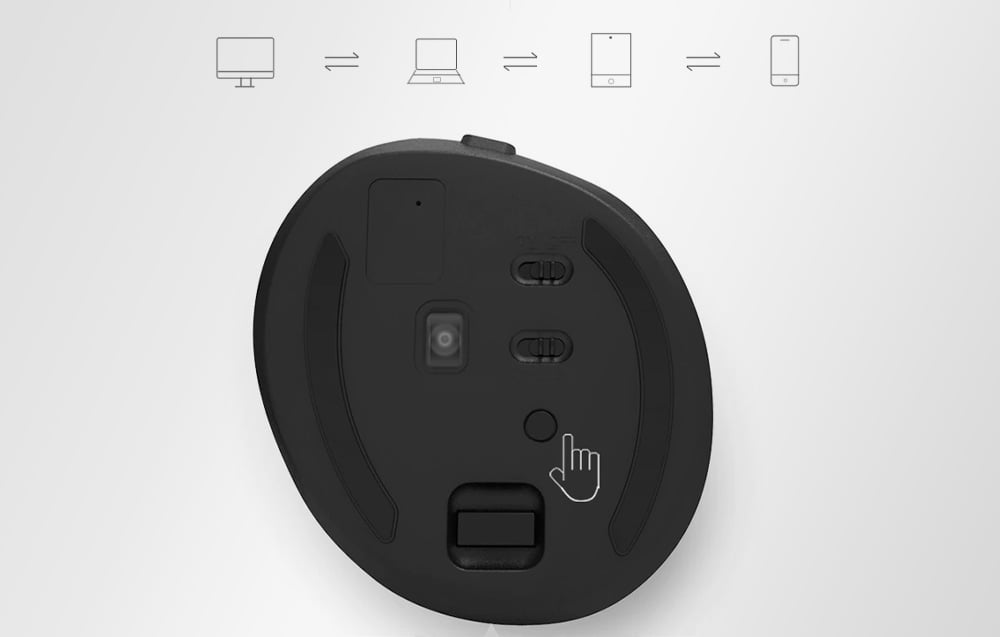 Delux M618Mini Gold Ergonomic Pelė (USB / Bluetooth / 2.4G) aprašymas - Prekės nuotrauka