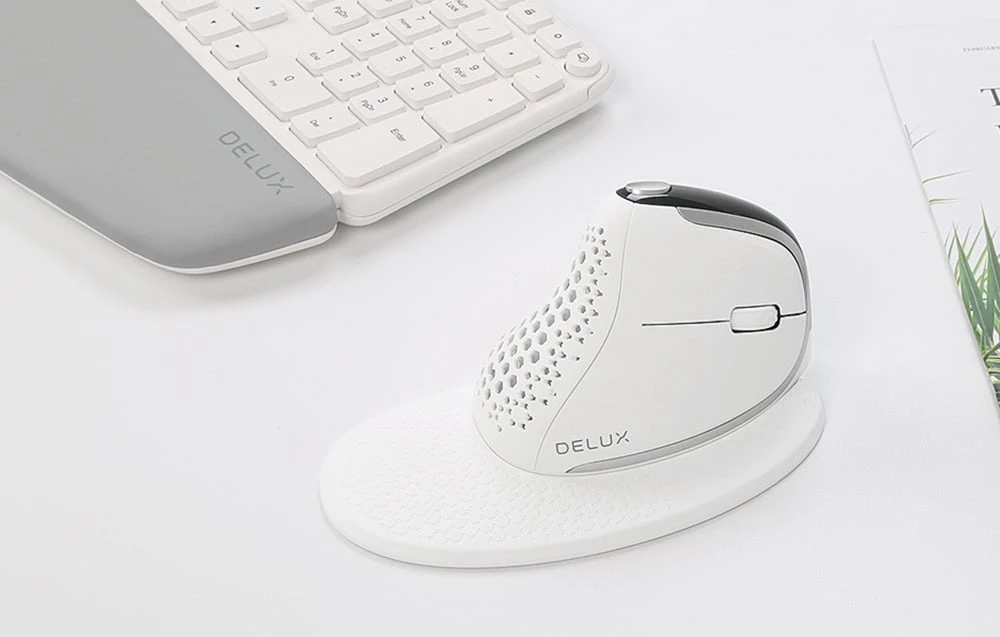 Delux M618XSD belaidė vertikali pelė aprašymas - Prekės nuotrauka Delux M618XSD belaidė vertikali pelė aprašymas - Prekės nuotrauka