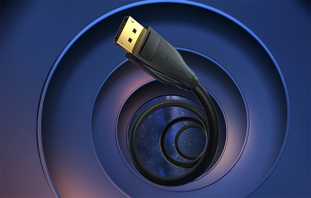 DisplayPort Cable 3m Vention HCCBI (juodas) aprašymas - Prekės nuotrauka