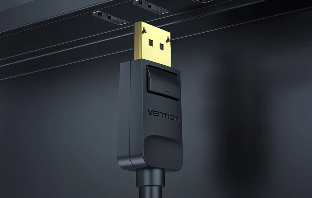 Vention 4K 30Hz DisplayPort 1.2 - HDMI 1.4 kabelis 2m - Juodas aprašymas - Prekės nuotrauka Vention 4K 30Hz DisplayPort 1.2 - HDMI 1.4 kabelis 2m - Juodas aprašymas - Prekės nuotrauka