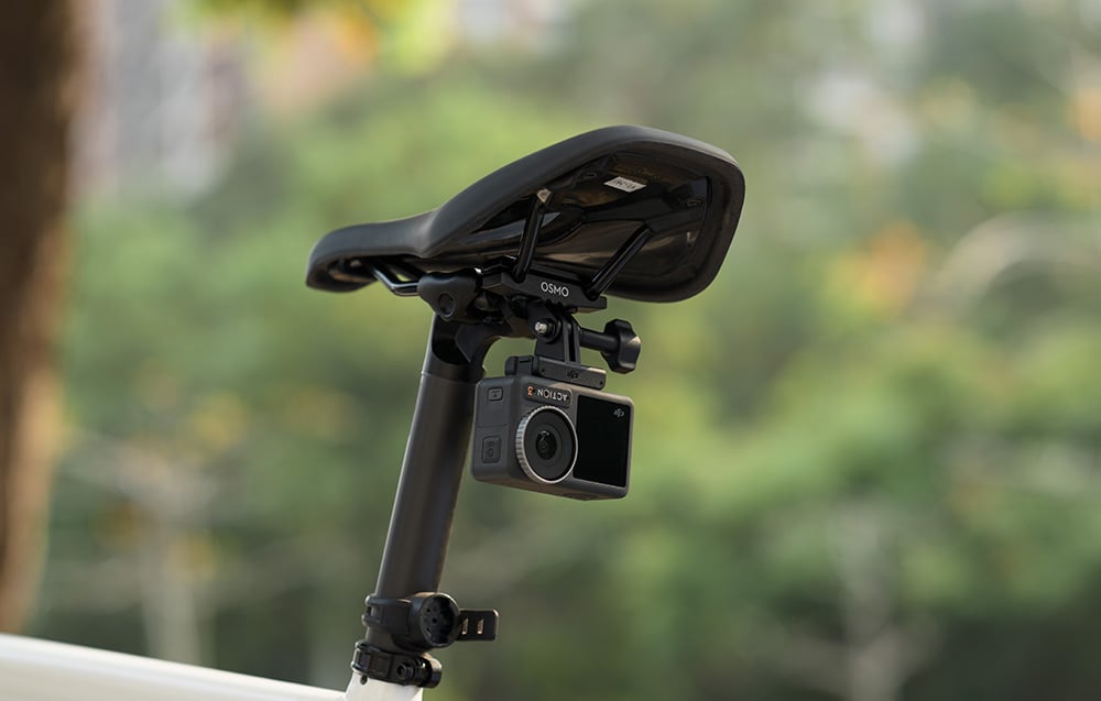 DJI Osmo Action dviračio sėdynės bėgio laikiklis aprašymas - Prekės nuotrauka DJI Osmo Action dviračio sėdynės bėgio laikiklis aprašymas - Prekės nuotrauka