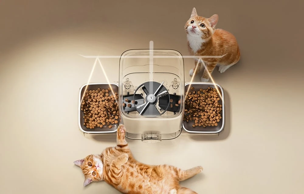 Double Intelligent Feed Dispenser 5L Oneisall PF09 aprašymas - Prekės nuotrauka