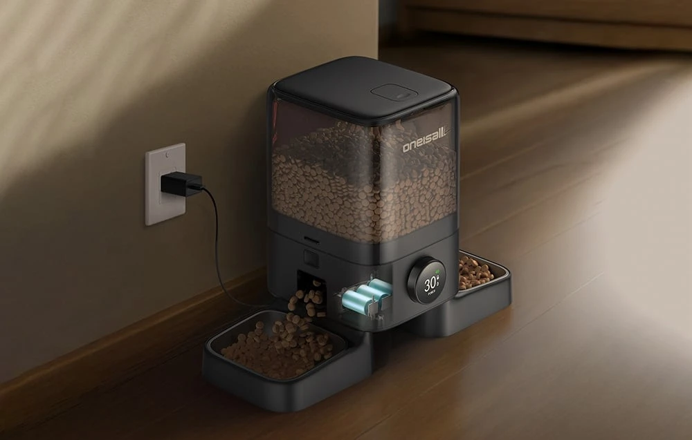 Double Intelligent Feed Dispenser 5L Oneisall PF09 aprašymas - Prekės nuotrauka