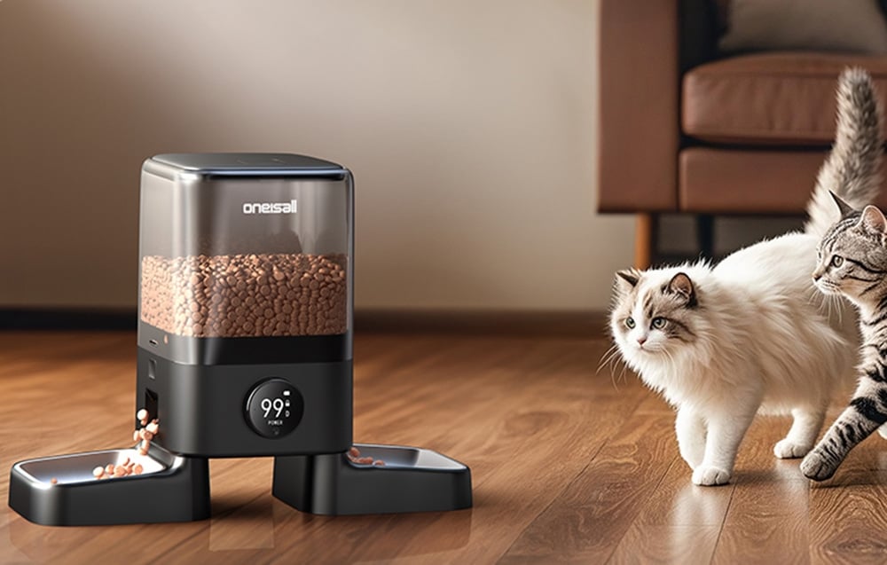 Double Intelligent Feed Dispenser 5L Oneisall PF10 aprašymas - Prekės nuotrauka
